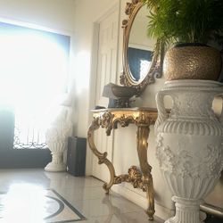 White Ceramic Pot 3 Ft Tall