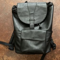 Faux Leather Backpack 