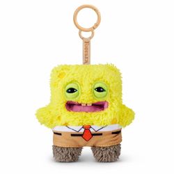 ZURU Fuggler X Spongebob SquarePants Plush Metal Keychain Keyring BRAND NEW 5”