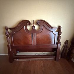 King Size Full Wood Bed Frame Pick Up In Plano