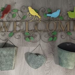 Metal Wall Decor 4 Pieces