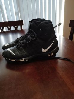 Nike Force Savage 2 Shark Black/White football cleats men's size 8