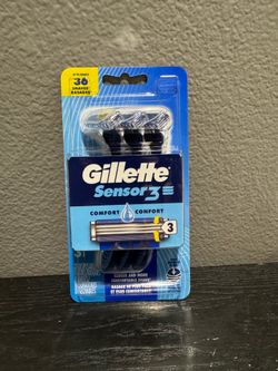Gillette Sensor3 Comfort Disposable Razors 3-Pack