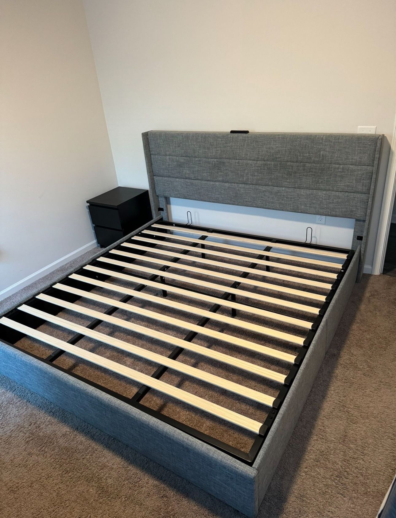 King Size Bed frame (Bradenburg Upholstered Wingback Bed)