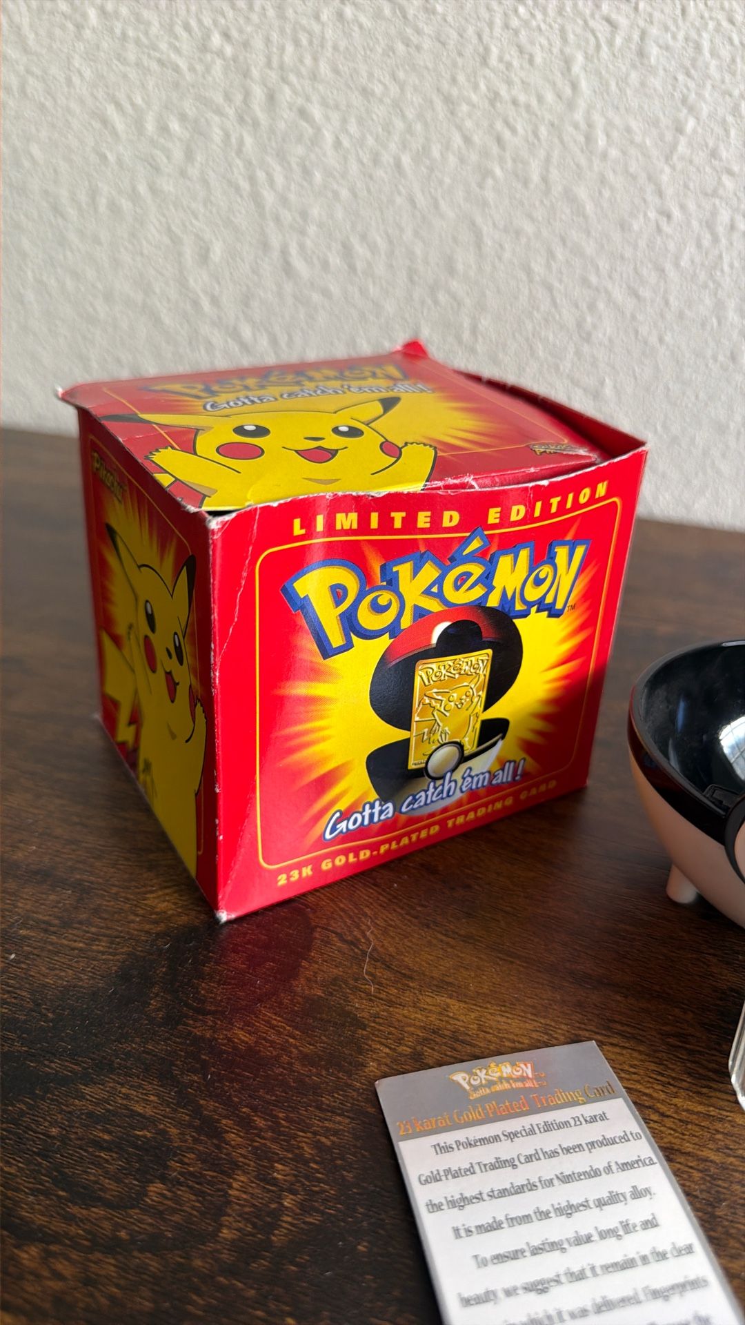 23 karat gold plated pokemon cards value pikachu 23K Gold-Plated Trading Card Sealed this card is the perfect way to showcase your collection. Pokemon Special Edition 23 Karat