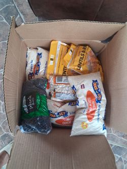 Black beans, rice etc