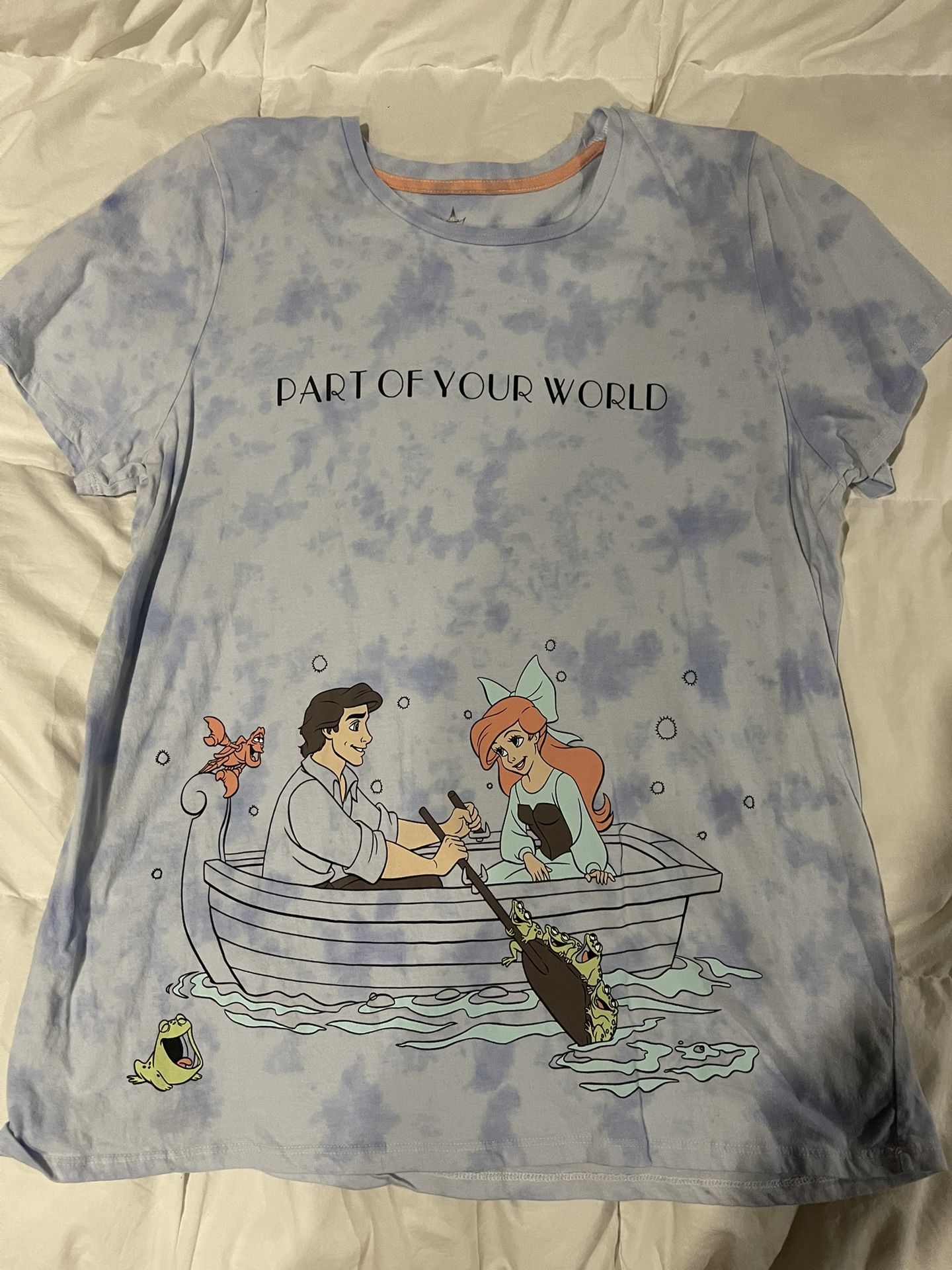 Disney The Little Mermaid Part of Your World Women's Tie-Dye T-Shirt