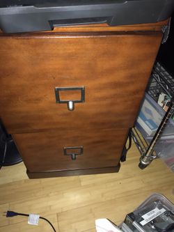 Wood File Cab /planter