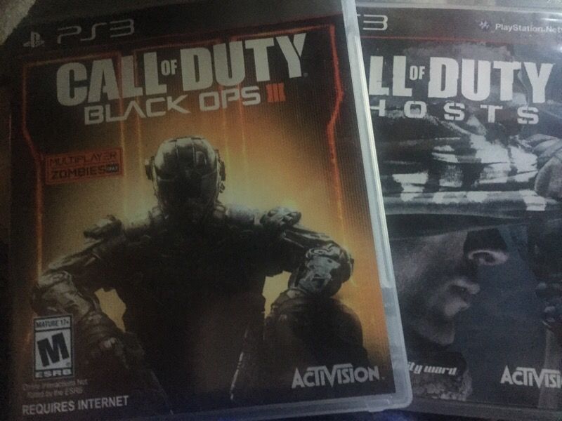 COD black ops 3 and COD ghost