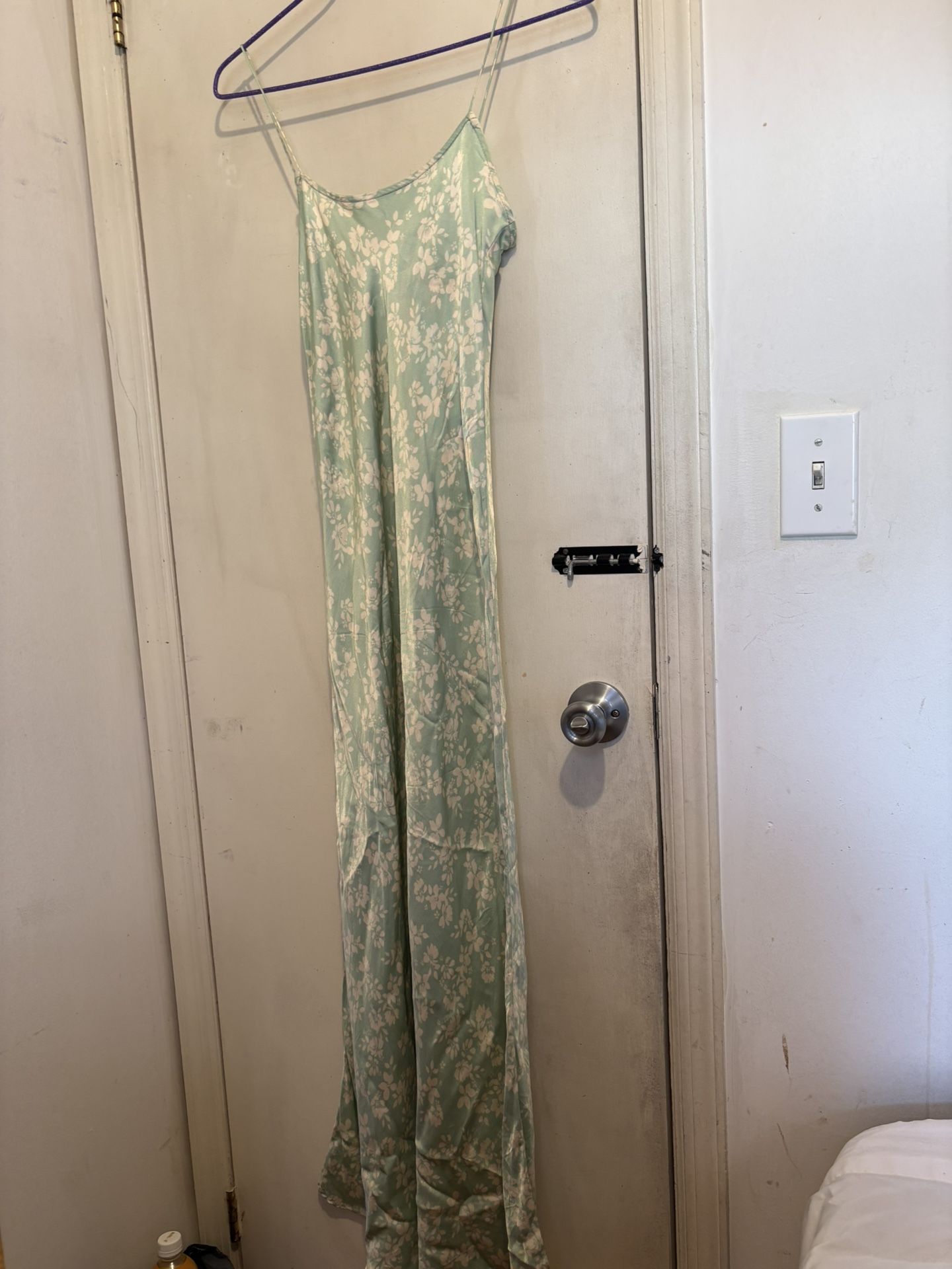 Zara maxi Slip dress, mint green S New