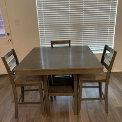 3 Chair Dining Table 