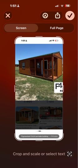 Will trade 12 x 24 Graceland cabin for RV
