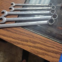 5 Metric Snap On Wrenches 
