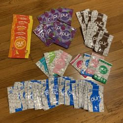 Lot of 64: Resealable pouches from pur gum: empty