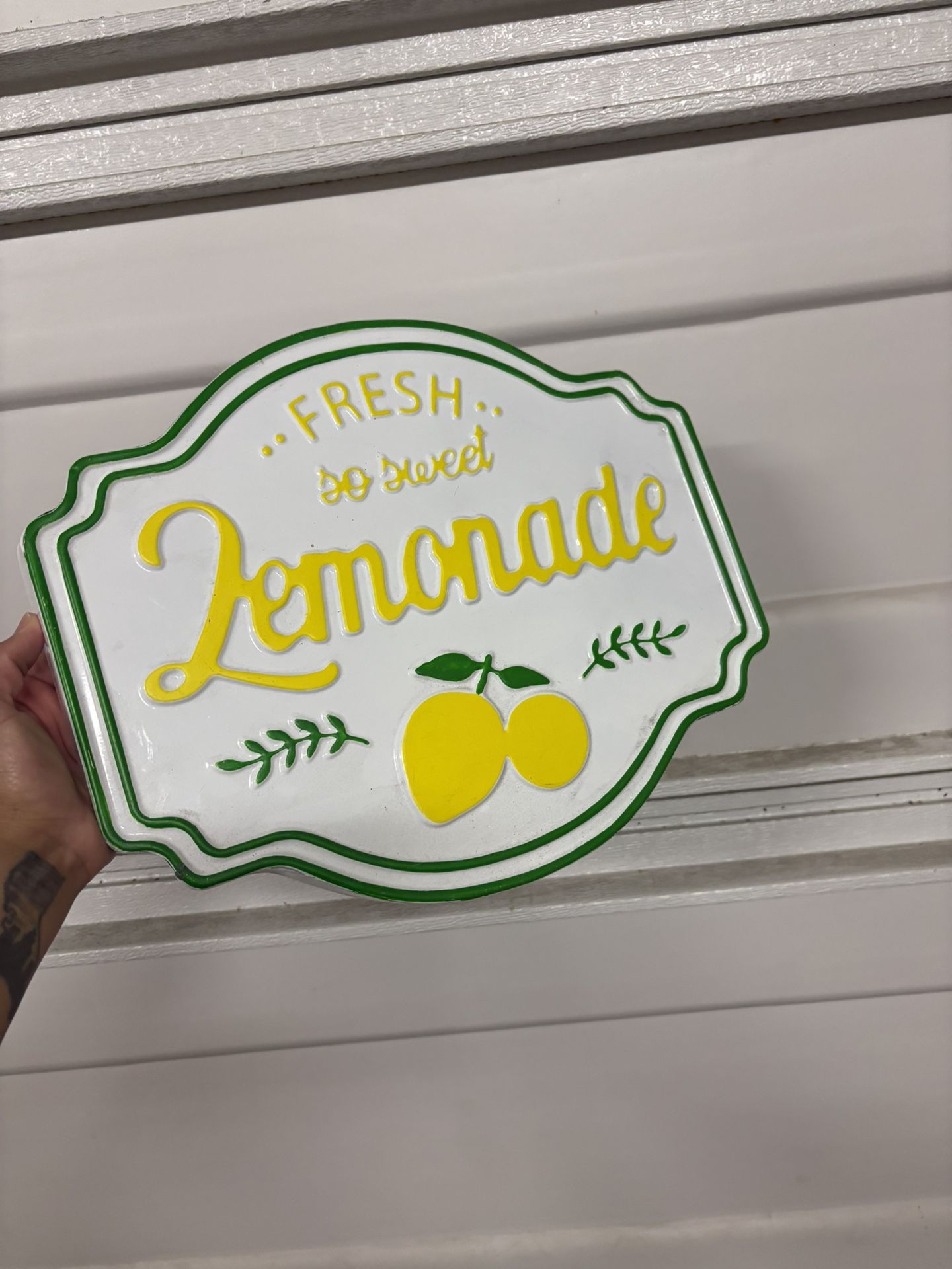 Fresh Lemonade Tin Sign