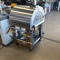 Kokomo Grills 32” Dual Fuel Stainless Steel Pizza Oven (Gas or Wood-Fired) On Cart W/Tools