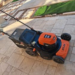 Electric Lawn Mower. Grass Machine