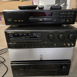 Complete Nakamichi SoundSpace 10 + Denon home theater audio system