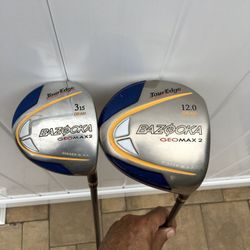 BAZOOKA ANTI  SLICE DRIVER AND 3 WOOD