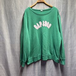 GAP Green Crew Neck Sweater Relaxed Fit size XXL

