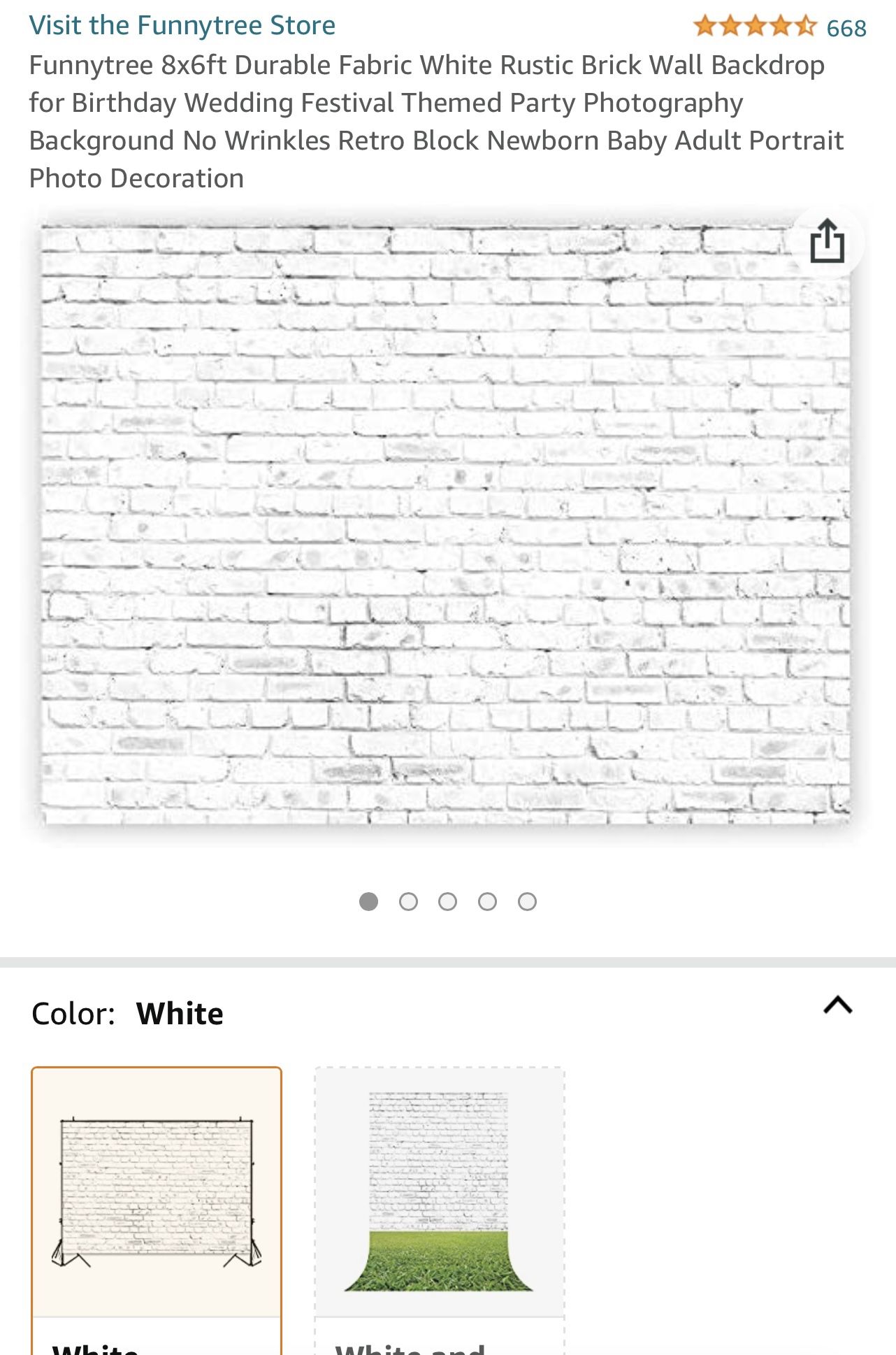 White Brick Backdrop