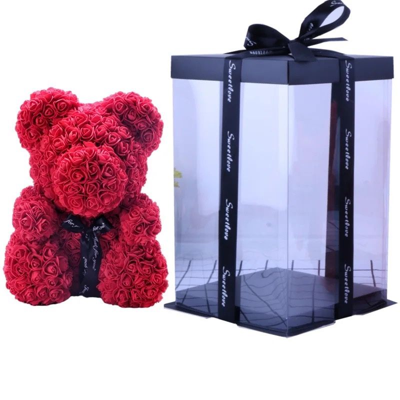 Red Rose Teddy Bear Gift/Decor/Party Favors 