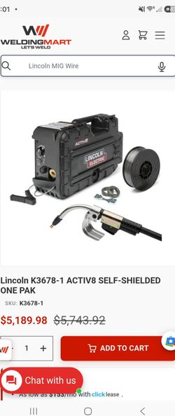 Lincoln Electric Activ8 wire mig welding welder activ 8