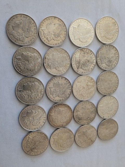 Full Tube XF Morgan Dollars!