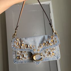 Coach Tabby 26 Crystal Denim