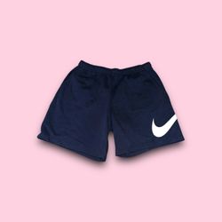 Nike sportswear big swoosh club fleece sweat shorts navy blue mens 2XL 