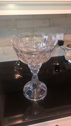 Tall Glass Bowl