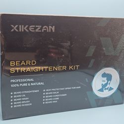 Xikezan 10 Pc Beard Straightener Kit-New in sealed Box, includes: Beard Straight