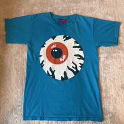 Mishka MNWKA Retro "Keep Watch" T-shirt Size X-Small Blue/Orange