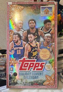 Topps NBA Holiday Advent Calendar 2025-26 Box Player-Worn Memorabilia