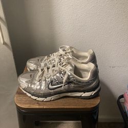 Silver nikes 