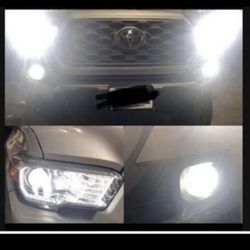  Bright White Bulb Upgrades   Alpha LED Lights IP68 Waterproof Halogen Replacement, 9012 Luces Blanco 9005 ,h4 ,h11