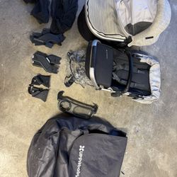 Uppababy Vista Bassinet Double Stroller Bundle