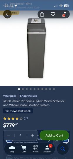 Brand New Whirlpool Water Softnee