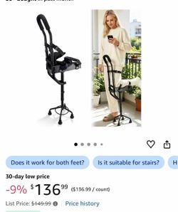 Hands free knee crutch