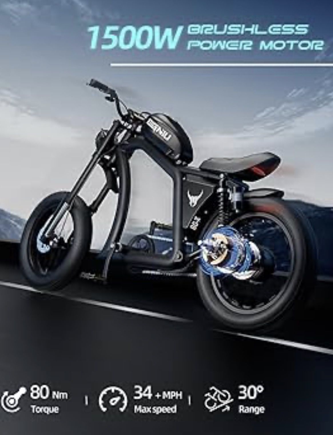 Electric Bike BIGNIU BGX Electric Bike – Up to 40 MPH Low Miles