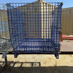 6 Collapsable Meta Cages Carts Totes  