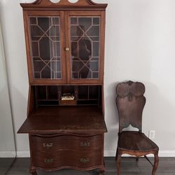 Antique Secretary Desk & Chair