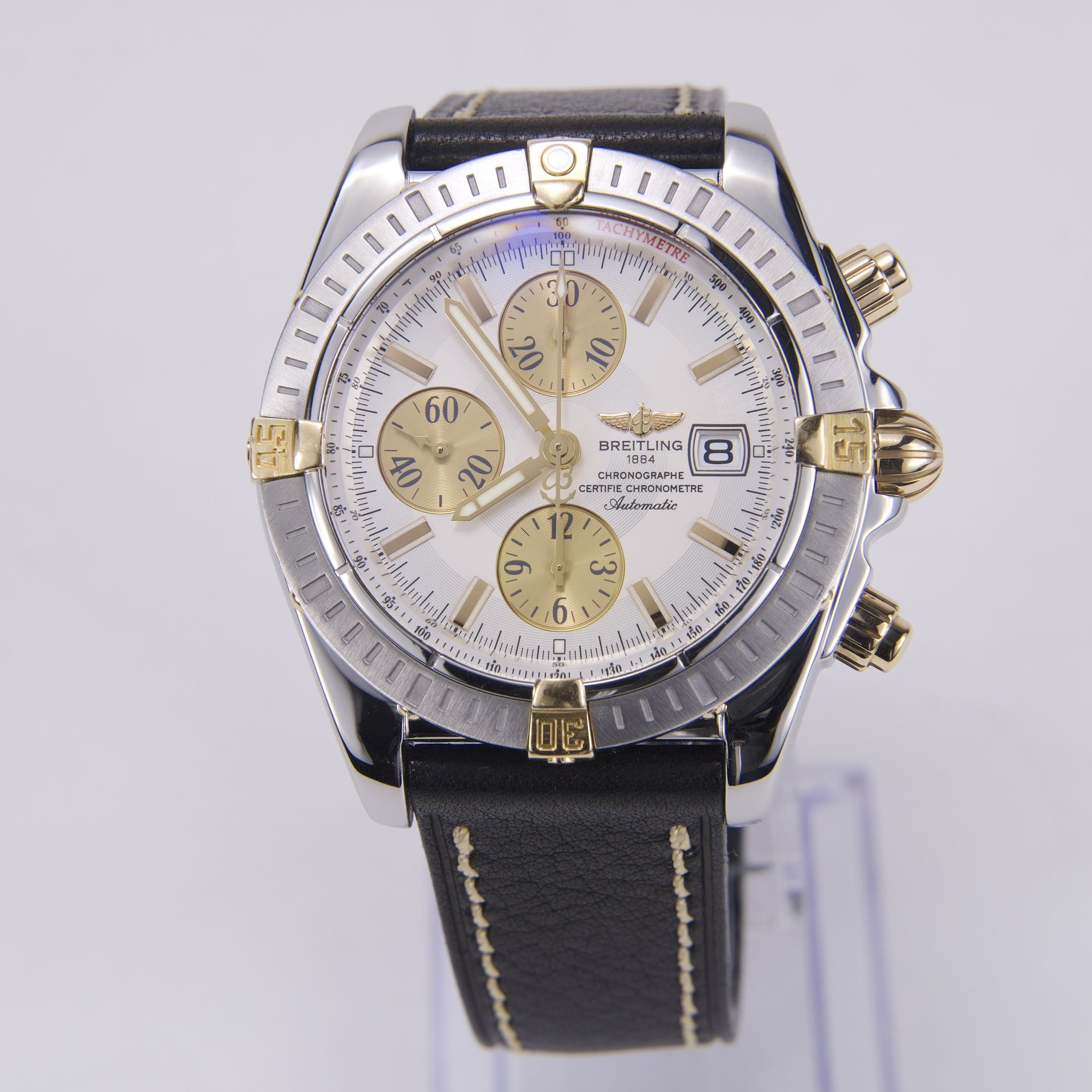 Breitling Chronomat Evolution Stainless Steel & Gold Watch B13356