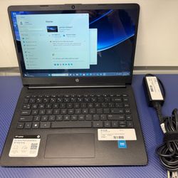 HP 14-dq0060nr 14" Touchscreen Laptop Intel Celeron N4020 4GB RAM 64GB with Charger