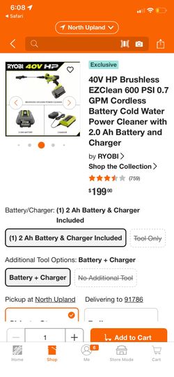 Ryobi power washer psi 600