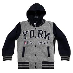 York England Letterman Varsity Hooded Bomber Youth Jacket (11/12)