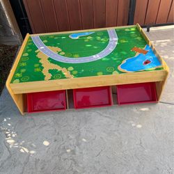KidKraft children’s reversible play table with storage