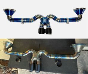 CLEAN P1 Motorsports 992 GT3/RS Catback Titanium Exhaust System X-Pipe Like New