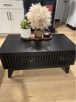 Black coffee table