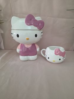 Hello Kitty Mug and Cookie Jar Set